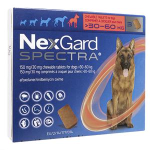 ネクスガードスペクトラ180・チュアブル錠犬用(>30-60kg)3錠 2箱｜薬の